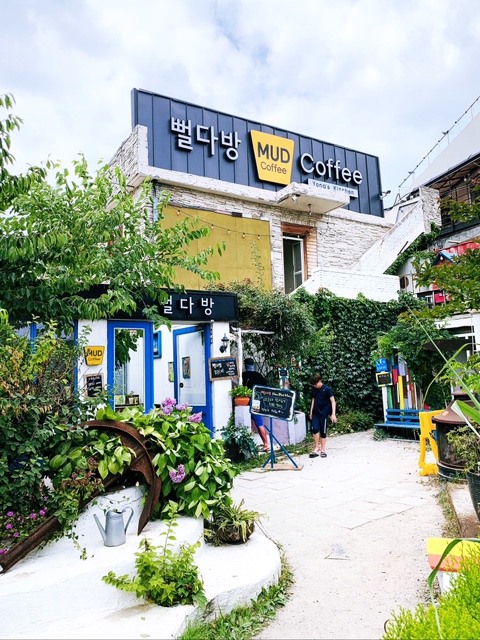  인천 분위기 좋은 카페 : 인천 선재도 뻘다방 바다가 보이는 인 스타 카페