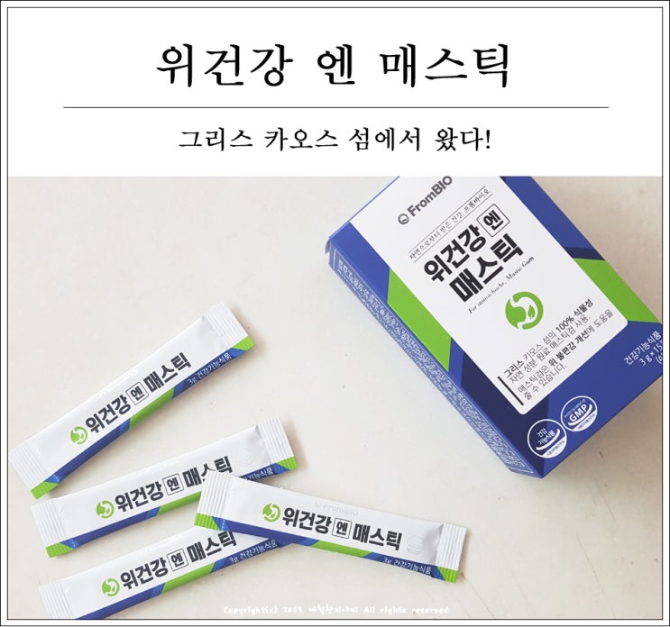  프롬바이오 위건강 엔 매스틱 나도 먹어봤다!