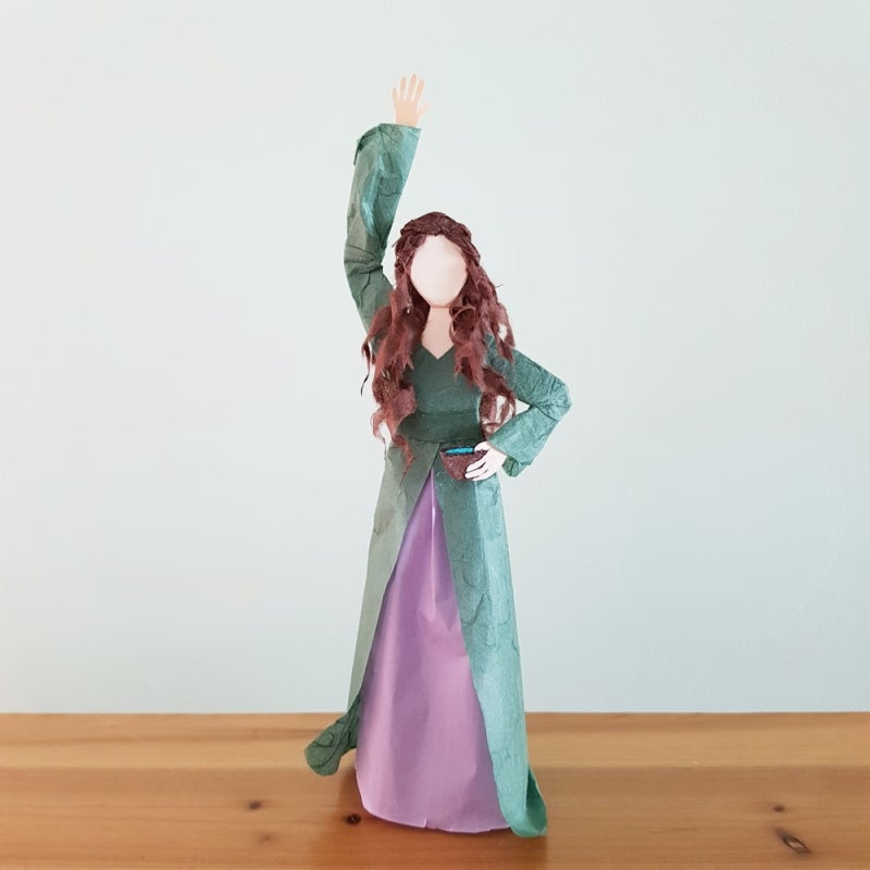 모르가나 멀린 그린 드레스