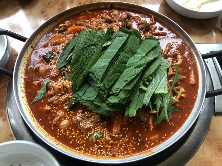  정림동 맛집 강변식당에서 닭내장볶음 먹었어요
