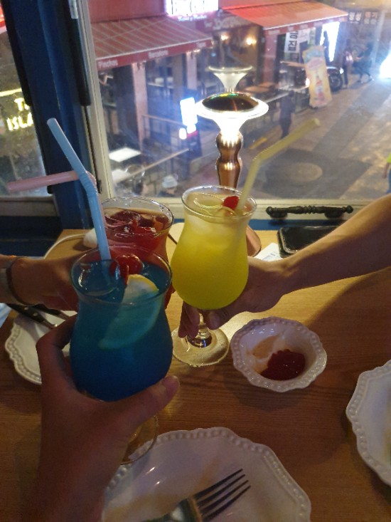  이태원 애견 동반 루트탑 칵테일 펍 르블랑 스테이크 파스타 존맛탱