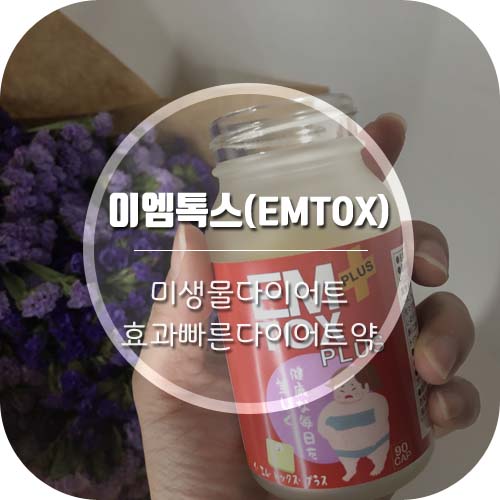  [미생물다이어트] 효과좋은다이어트약 '이엠톡스로' 뚱보균 없애기