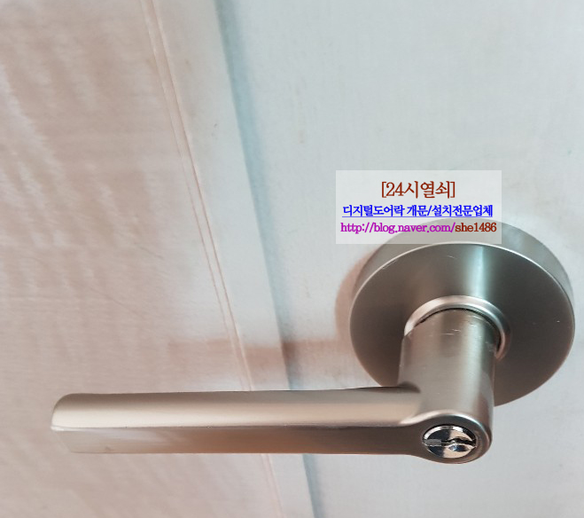  24시열쇠.고양.일산.파주.운정.김포.24시출장열쇠-일산동 온누리요양병원 레버형방문도어락 개문