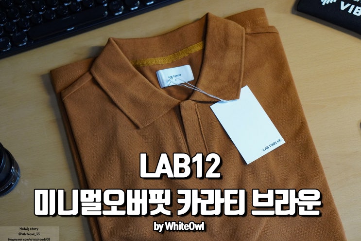  LAB12 미니멀 피케 카라티 브라운 색상 구입 후기