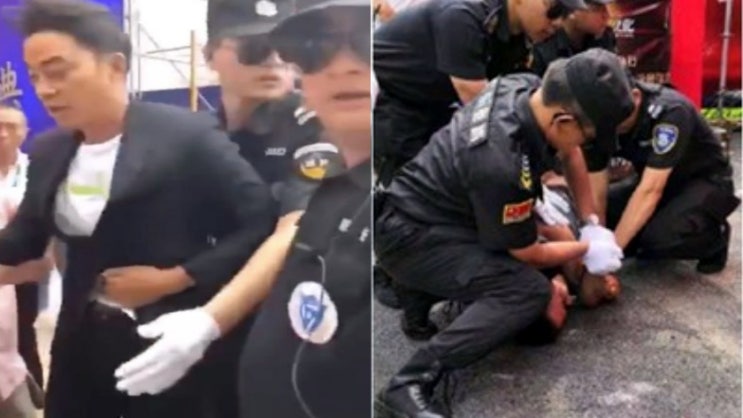  영화 ‘도둑들’ 출연 홍콩 배우 런다화(임달화) 행사도중 흉기 피습