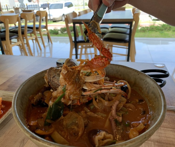  경남남해맛집 "열두척반상" 갈낙짬뽕 맛있다!