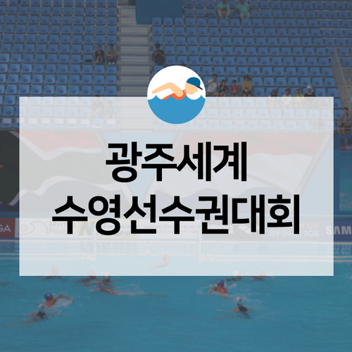 2019광주세계수영선수권대회 직관 후기! 수영에 푹 빠진 빚고을 광주