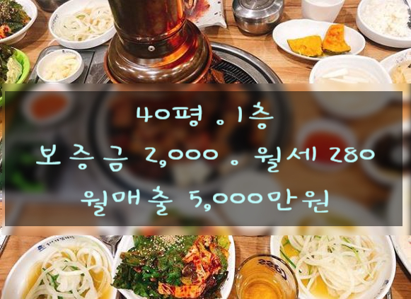  부산#고깃집 /서면 고수익 창업,양도양수 매출은 얼마?