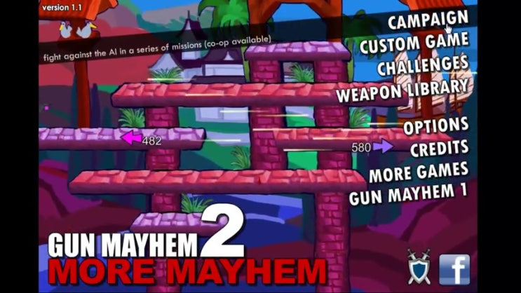  2인용 총게임하기 Gun Mayhem2