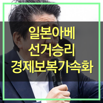  일본 아베총리 집권여당 참의원 선거승리! 개헌확보실패! 하지만 일본경제보복 가속화