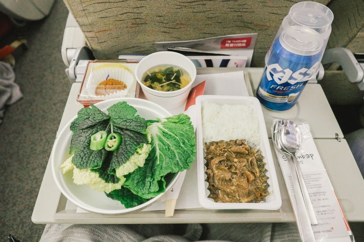  아시아나항공 로마 직항(oz561) 기내식 내돈내후