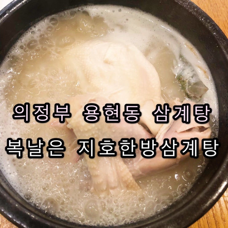  의정부 민락동 삼계탕 복날은 역시 지호항방삼계탕
