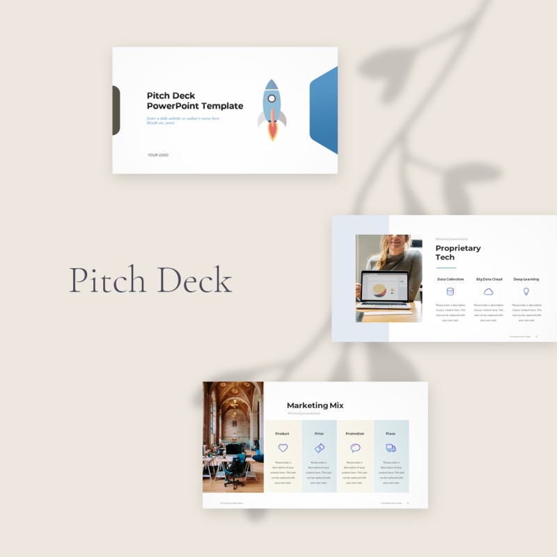 깔끔한 Pitch Deck 사업계획서 양식 : 네이버 블로그