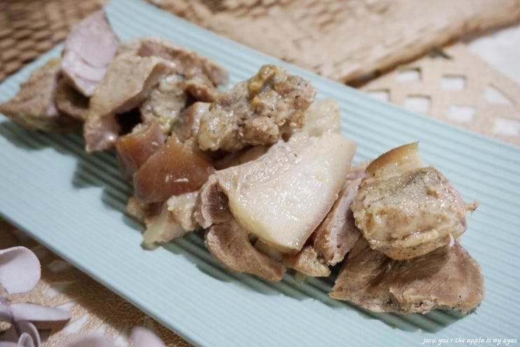  수육 맛있게 삶는법 , 제주흑돼지사태요리 부드러워