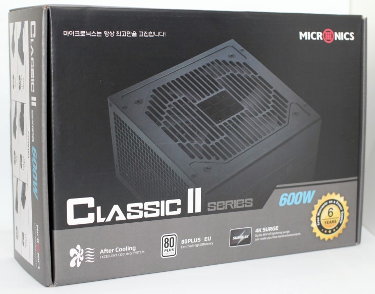  판매 1위 파워서플라이 추천 -  마이크로닉스  Classic II 600W 85+ 사용기
