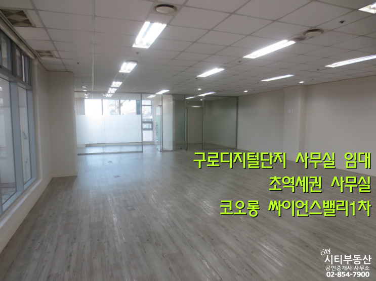  전용 50평대 임대사무실, 구로동 사무실 임대, 구로 사무실임대 - 코오롱싸이언스1차