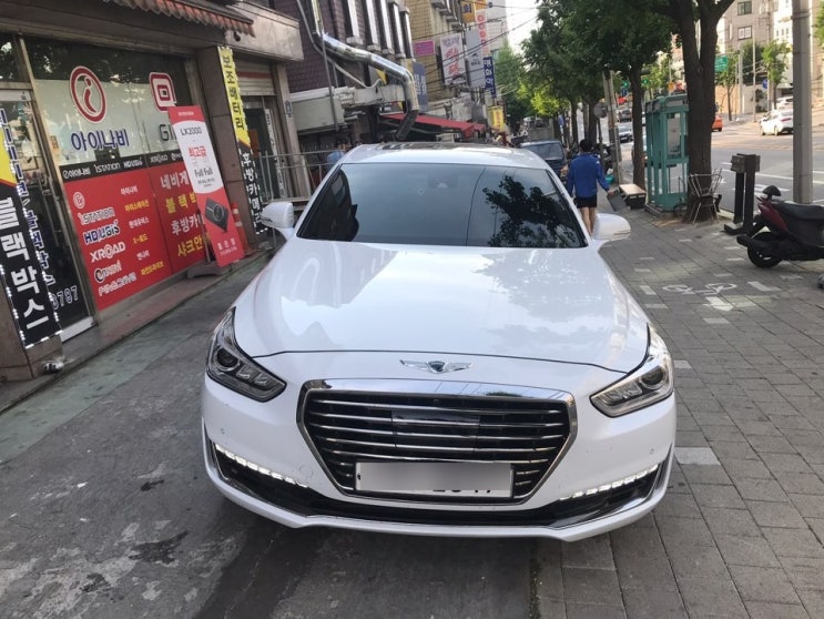  -카앤샵- 서대문구 블랙박스 설치 제네시스 EQ900 파인뷰 LX1000 설치 ~~후기!!