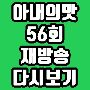 아내의맛 송가인 수제 만두 전골집 56회 재방송 편성표 다시보기 방송시간