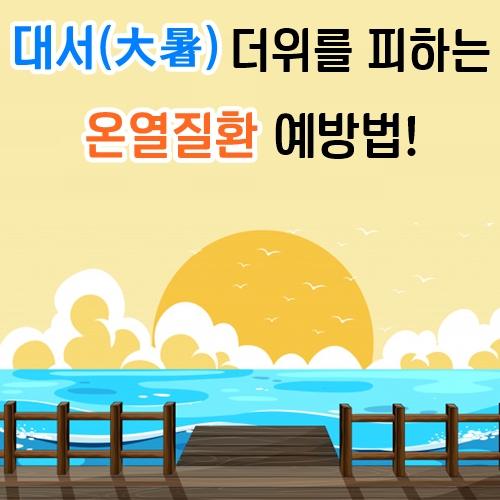  대서(大暑) 더위를 피하는 온열질환 예방법!
