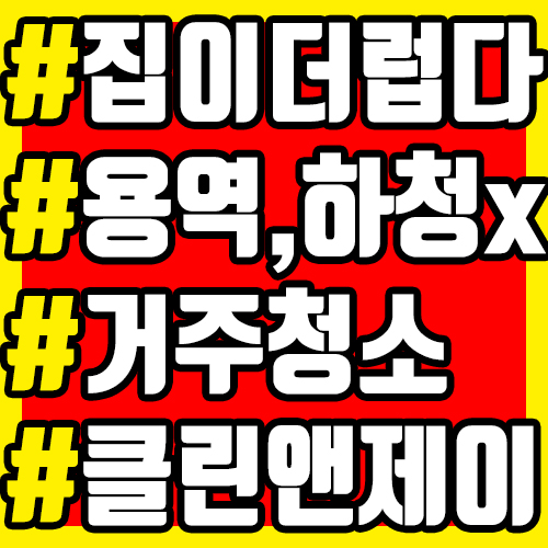  성남거주청소 하청 아닌 지점장님이 직접 방문