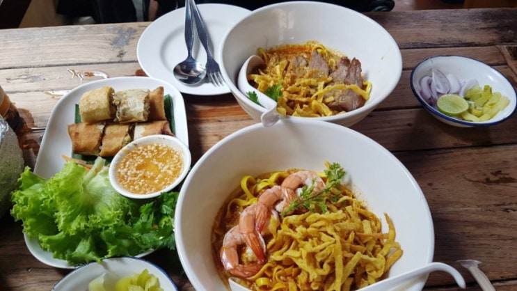  치앙마이 짠내투어 맛집> 카오소이 님만 ; 태국식카레국수/메뉴추천