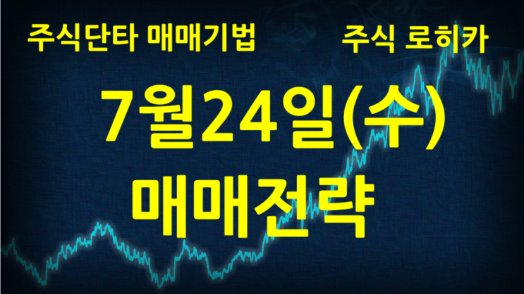  [7월24일 매매전략]룽투코리아 플레이위드 두올산업 국일제지 웰바이오텍 와이오엠