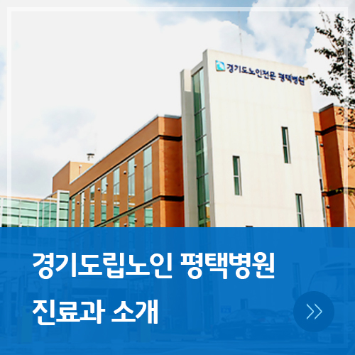  경기도립노인전문 평택병원 진료과소개