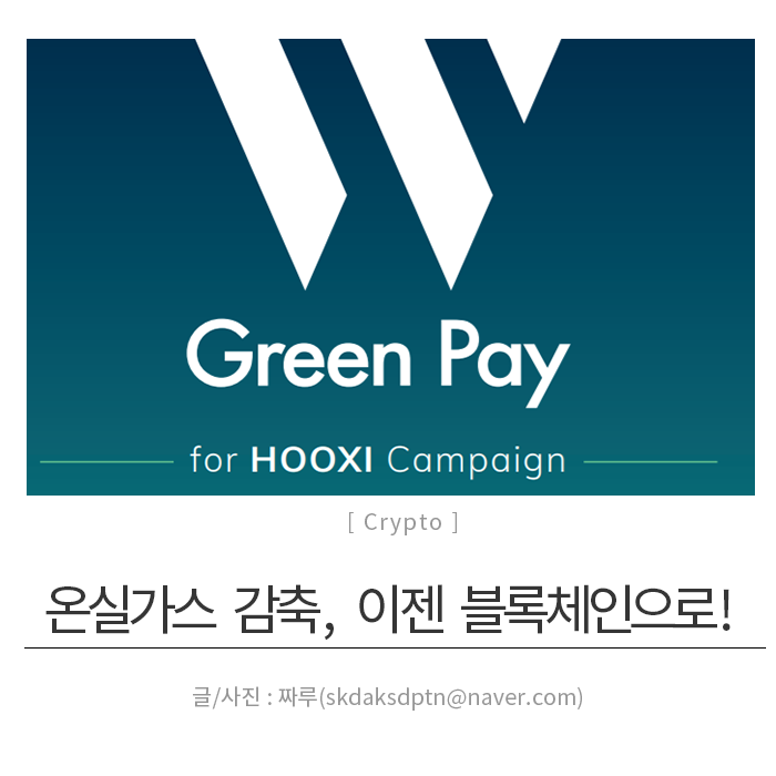  온실가스 감축 방법으로 블록체인을 활용한 WGP(W 그린페이)