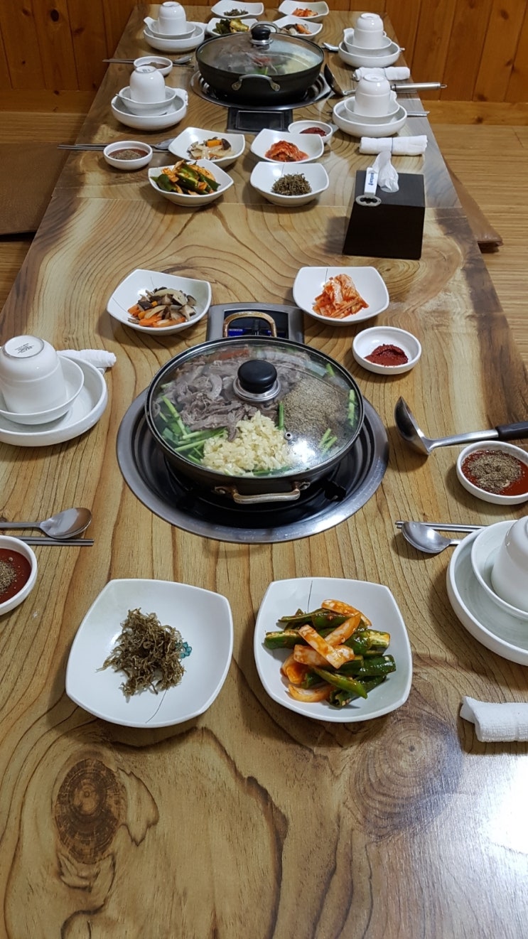  중복날 약수가든에서