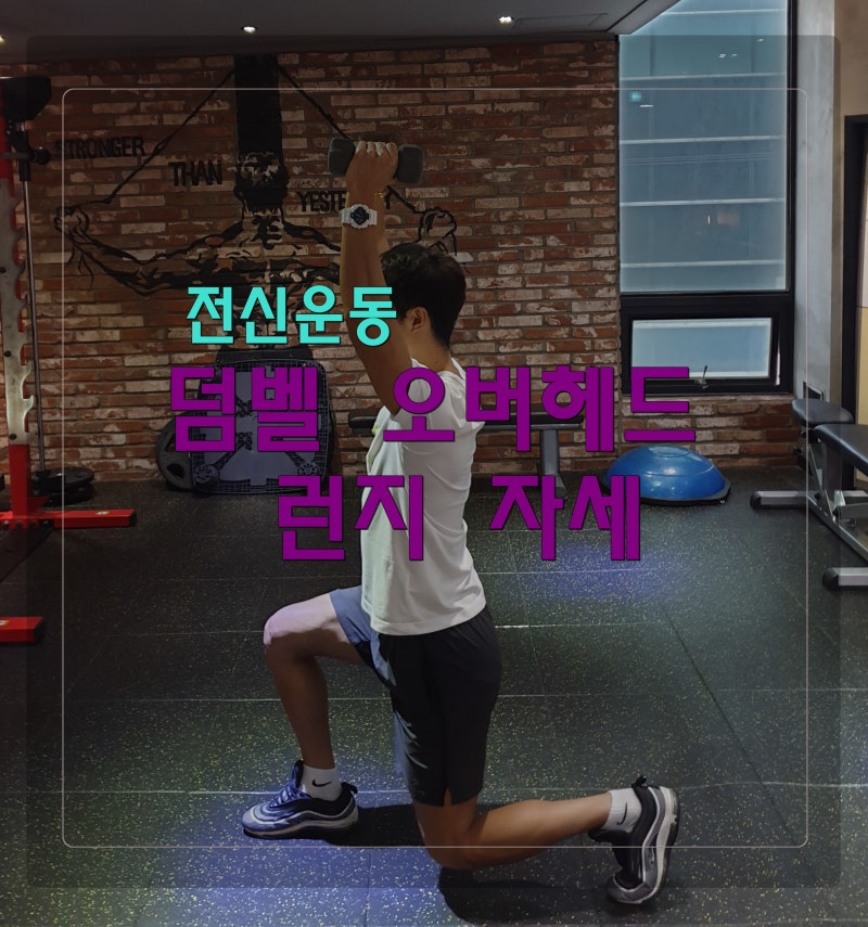 남천동/사상/개금/헬스/pt 하체운동,전신운동 덤벨오버헤드 런지 자세 배우기 : 네이버 블로그 남천동/사상/개금/헬스/Pt 하체운동,전신운동 덤벨오버헤드 런지 자세 배우기 : 네이버 블로그