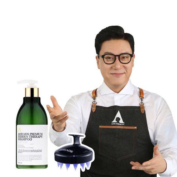 단독구성 어헤즈 프리미엄 샴푸 430ml (+브러쉬증정)