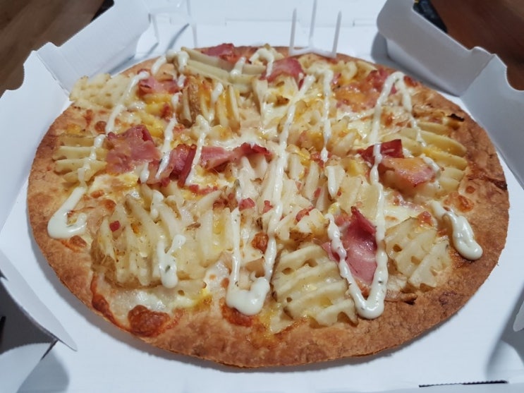  울산 화봉동 배달음식 피자헛 메가크런치 감자크러스트