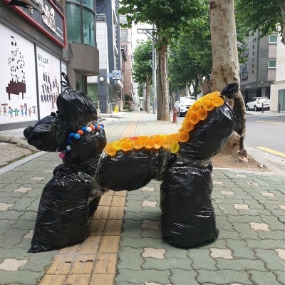  방배동 미술학원 - 작품 '개 같은 형태' 패러디^^
