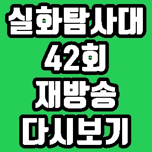 실화탐사대 역주행 사망 예비신부 생모 42회 재방송 다시보기 방송시간 편성표