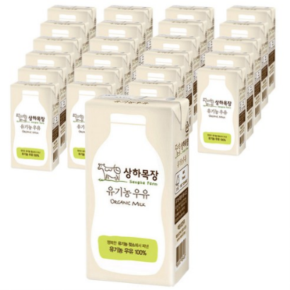 [지금특가](18% 할인)상하목장 유기농 우유