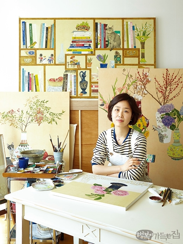  [동양화가 이정은] 꽃 그림에 담은 마음