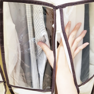  부직포 옷커버로 계절 지난 의류 보관하기