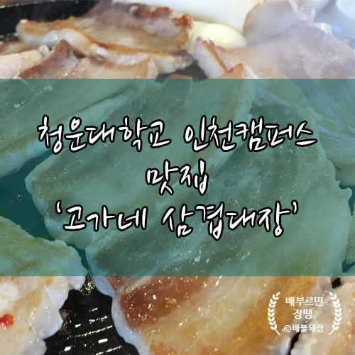  청운대학교 인천캠퍼스 삼겹살맛집 '고가네 삼겹대장'