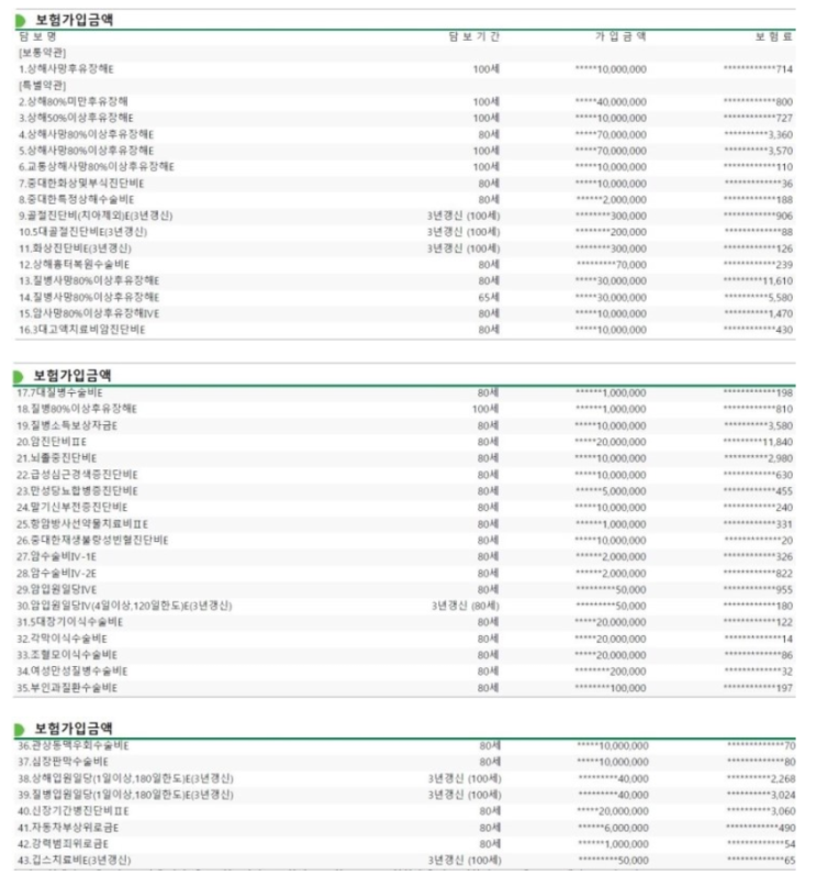  DB손해보험 무배당 프로미라이프 컨버전스보험 엄마가 가입해준 보험 좀 봐주세요 ^^