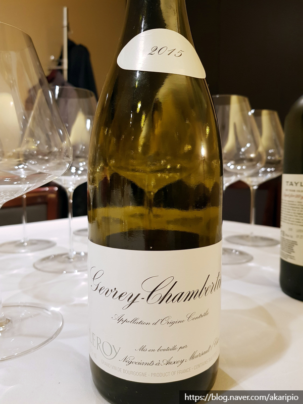  Maison Leroy, Gevrey Chambertin village, 2015 (메종 르루아 쥬브레 샹베르땅 빌라주)