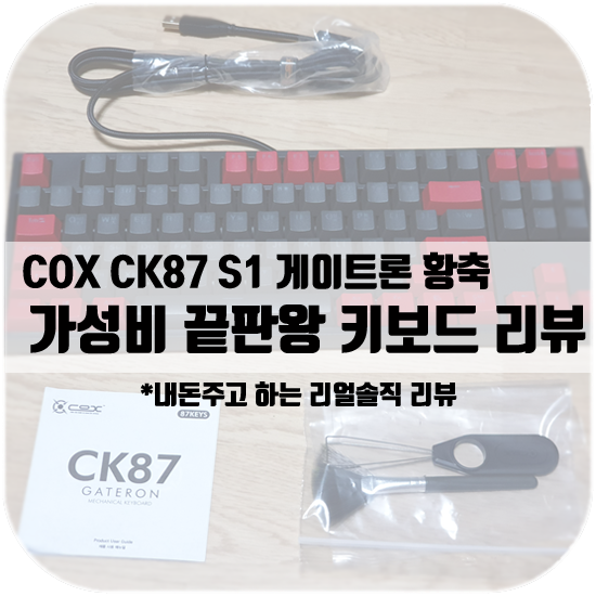 COX  CK87 기계식 키보드 리뷰(황축)
