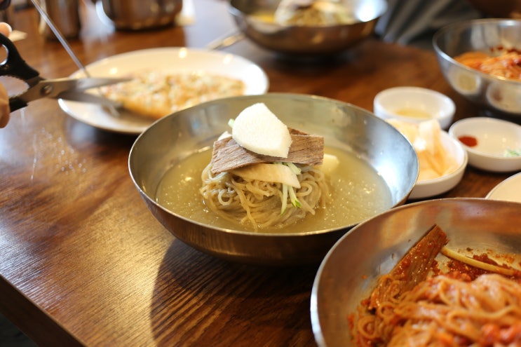  분당 냉면 모임장소 하기 굿뜨함~!
