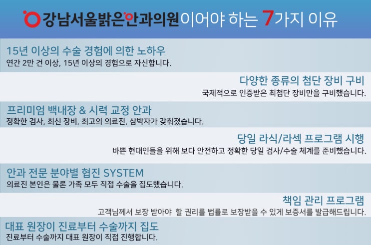  난시테스트 강남서울밝은안과의원에서