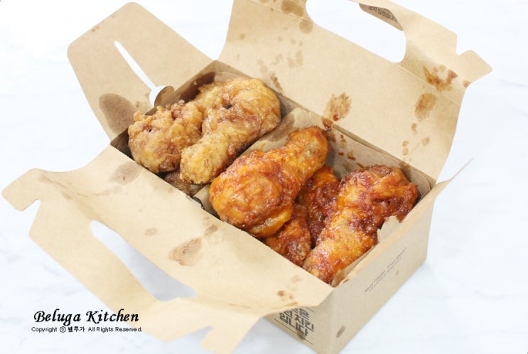 교촌치킨 메뉴 반반콤보 괜츈~