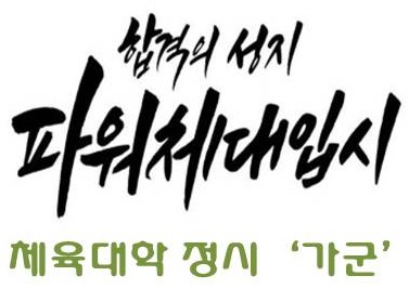  2020학년도 체육대학 정시 '가군' 중부대학교 특수체육교육과 모집요강. [강남파워체대입시]