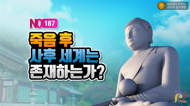  187. 죽음 후 사후세계는 존재하는가? [고도의 참수행법]
