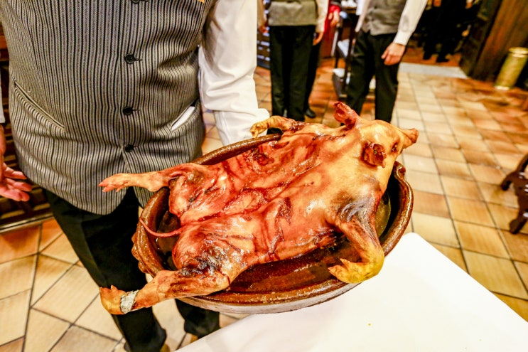  스페인 세고비아, 새끼돼지 통구이 코치니요 아사도