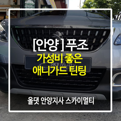  [안양]비올때 해 놔야죠~푸조 가성비갑 애니가드 썬팅(틴팅)