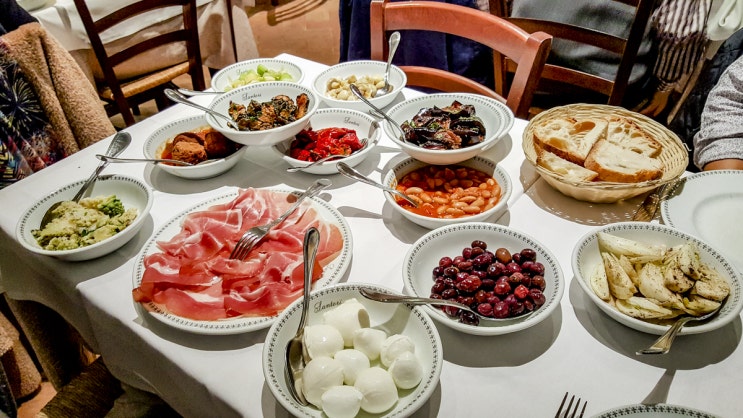 로마 맛집, Osteria de Memmo의 이탈리아식 Antipasto