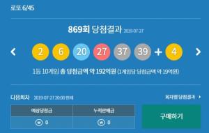 로또869회당첨번호,한번쯤 하는 상상이 팩트로 , 운명의 넘버는 - 충청매일